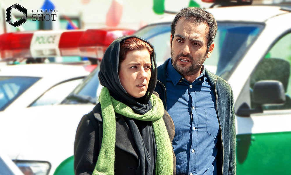 حامد کمیلی و سارا بهرامی در نمایی از فیلم جمشیدیه