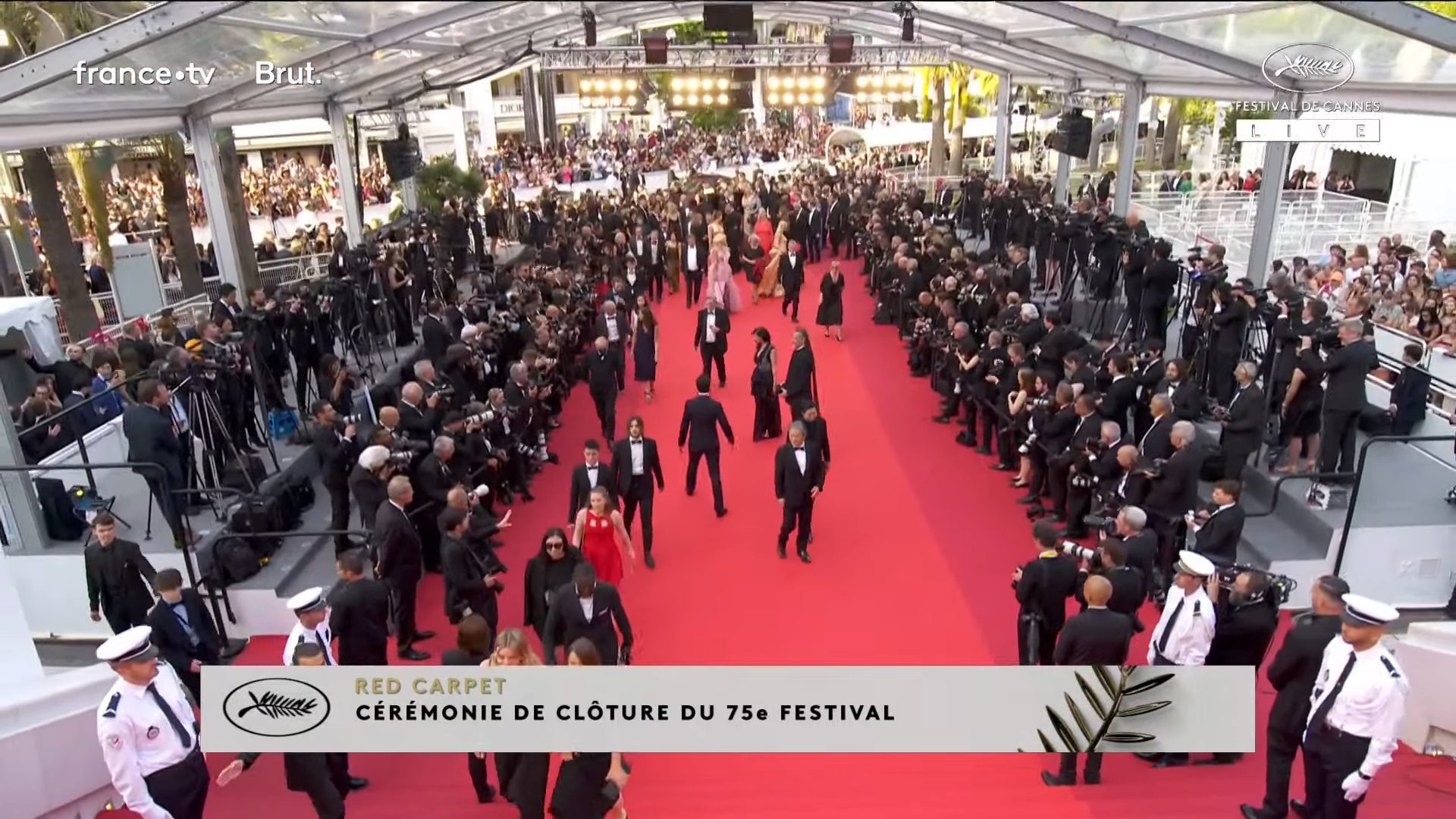 فرش قرمز مراسم اختتامیه جشنواره کن 2022