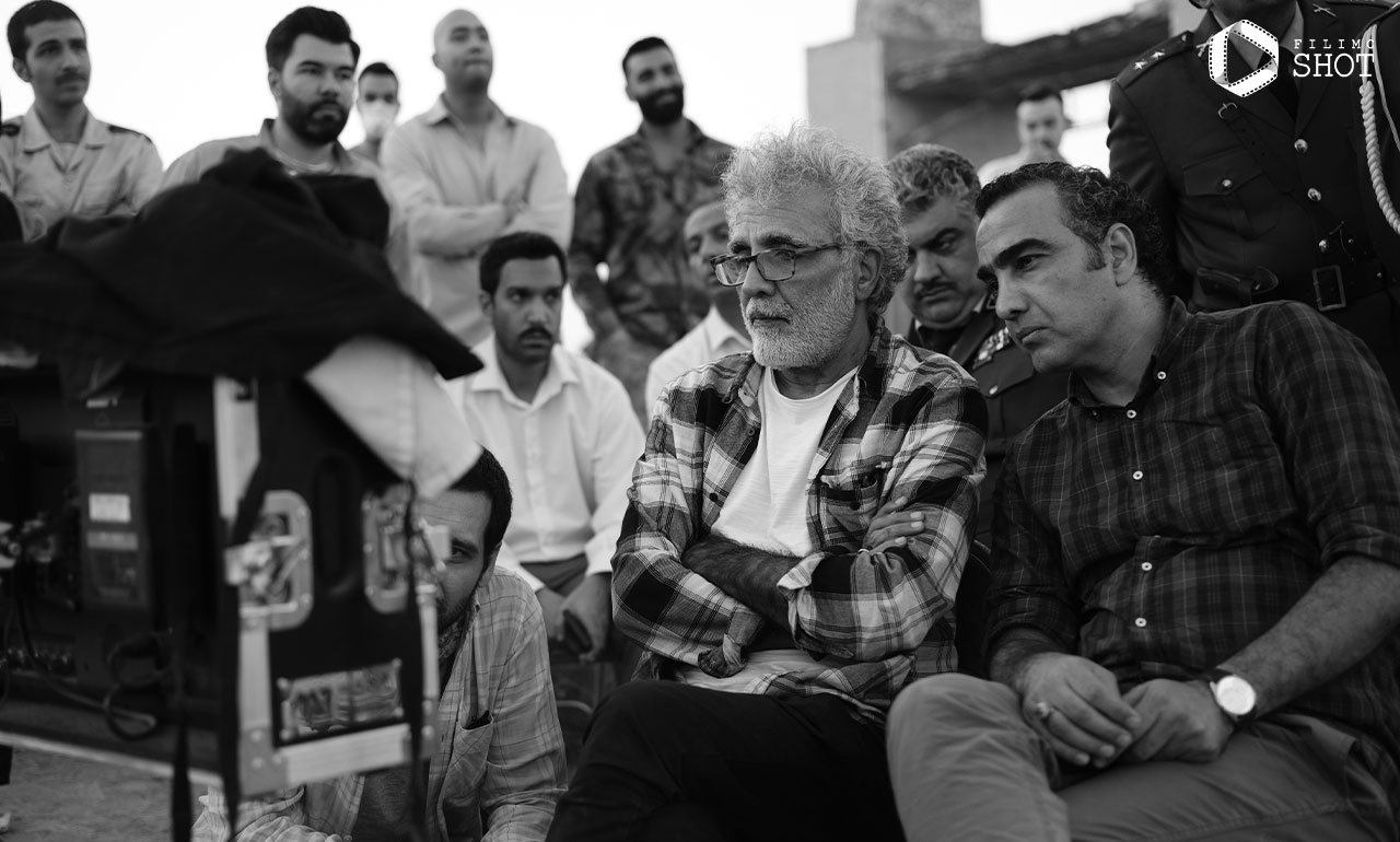بهروز افخمی در پشت صحنه فیلم صبح اعدام